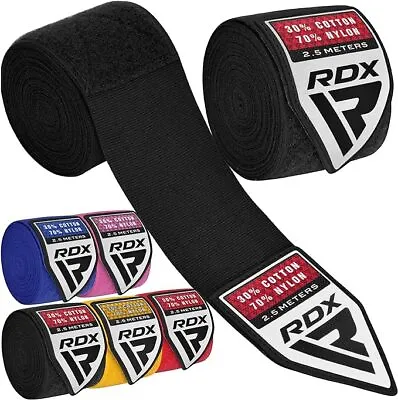 RDX Boxing Wraps Kids 2.5M Inner Gloves Elasticated Thumb Loop Bandages MMA • £11.99