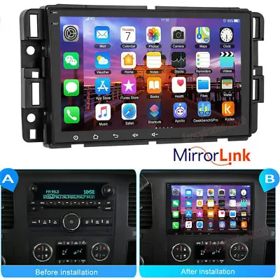 For GMC Yukon Chevy Silverado Sierra GPS Navi Android 12 Car Stereo Radio Player • $109.82
