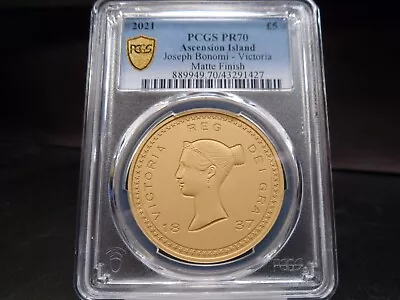 2021 PR70 Matte Finish Ascension Island Joseph Bonomi - Victoria PCGS Certified • $3999.99