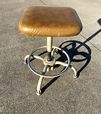 Vintage Mid Century Stools Ajusto  Steel Industrial Classroom School • $75