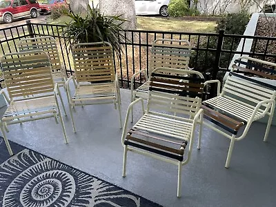 6  Vintage Outdoor Patio Chairs Mid Century • $399.99