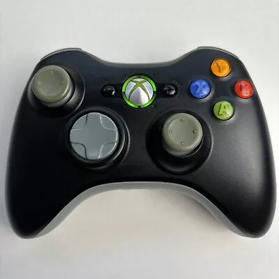 Genuine Microsoft Xbox 360 Black And Grey Wireless Controller Tested Working • $49.95