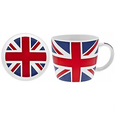 £10.99 • Buy Union Jack Mug And Coaster Gift Set Fine China UK United Kingdom Flag