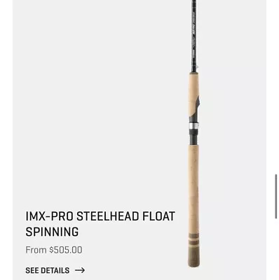 G Loomis Imx Pro Steelhead Float Rod 6-12 • $351