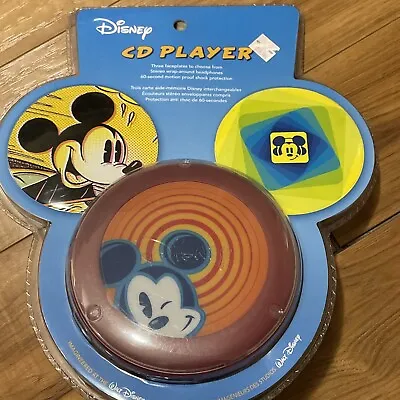 NEW Walt Disney Studios Mickey Mouse Personal CD Player 2004 W Headphones Sealed • $37.99