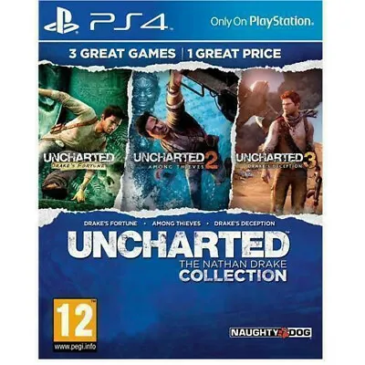 Uncharted The Nathan Drake Collection (PS4) Pristine Fast • $36.51