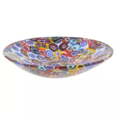 GlassOfVenice Murano Glass Millefiori Plate - Multicolor • $122.95