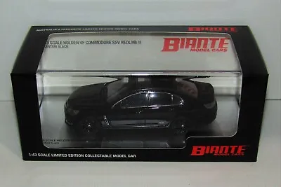 $179.95 • Buy 1:43 Biante Holden VF II Commodore SSV Redline Phantom Black