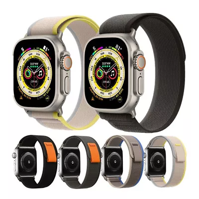 $9.99 • Buy Trail Nylon Loop Watch Band Strap For Apple Watch Ultra 8/7/6/SE/5/4 44/45/49mm