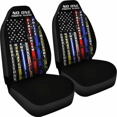 Firefighter Police Military - Set Of 2 Front Seat Covers Protection Decoration • $69.90