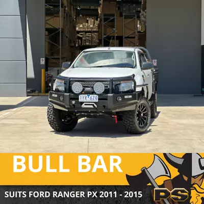 Ford Ranger Deluxe Px 2011 - 2015 Steel Bull Bar Adr Approved Winch Compatible • $1199