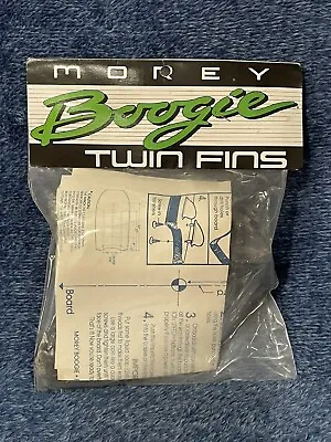 Vintage Morey Twin Fins Kit For Boogie Board 1988 New Old Stock Part# 53377 • $39.99