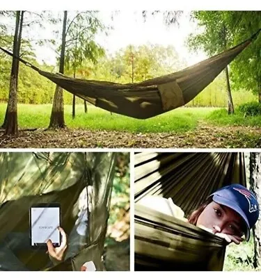 COVACURE Camping Hammock With Mosquito Net - Ultralight Travel Hammock - 210T   • £18.95