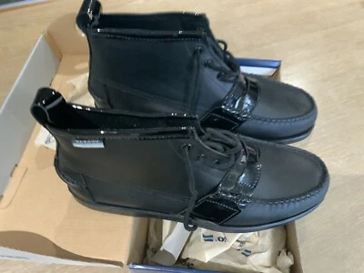 £44.99 • Buy New Boxed Sebago Vane Docksiders Penny Black Deck Boots UK9 US9.5 EU43.5