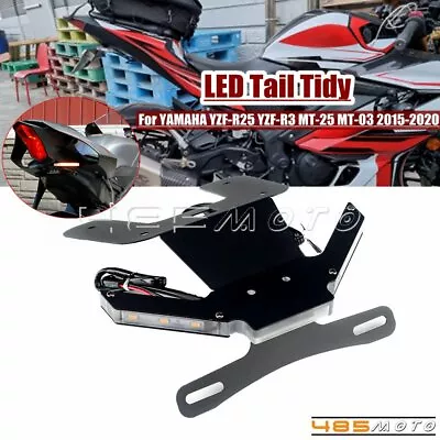 For 2014-2020 Yamaha YZF R3 R25 MT-25 MT-03 LED Tail Tidy Fender Eliminator Kit • $66.40