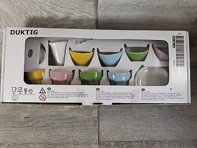 Ikea Duktig Ceramic Tea Set Pretend Play Kitchen 15 Piece Cups Saucers Boxed 3+ • £19.95