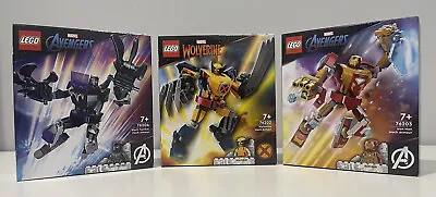 LEGO Marvel Mech Armour - Set Of 3 - 76202 76203 76204 FREE POSTAGE • $96