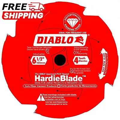 Freud Diablo  D0604DH  (6-1/2-inch X 4-T) HardieBlade Diamond Tipped Saw Blade • $24.39