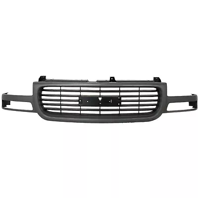 Grille Assembly For 1999-2002 GMC Sierra 1500 2000-06 Yukon Plastic Silver Shell • $129.81