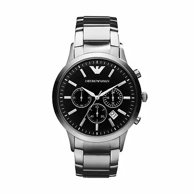 Emporio Armani Ar2434 Mens Steel Watch Brand New With Warranty Certificate • £69.99