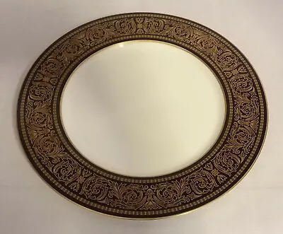 Vintage Mikasa Mount Holyoke 7 1/2  Salad Plate Gold And Black • $5