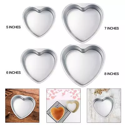 Heart Shaped Cake Pan Birthday Baking Cake Pan Cheesecake Pan Cake Pan DIY • £7.96