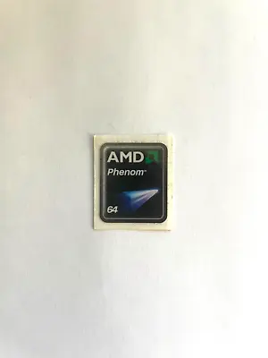 AMD Phenom 64 Sticker Case Badge PC Computer Logo New From EU • $3