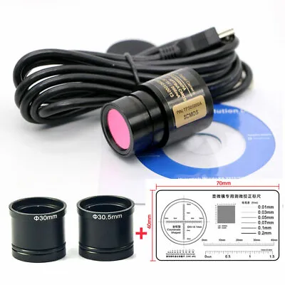 5MP USB Video CCD Camera Biological Stereo Microscope Electronic Eyepiece • $88.34