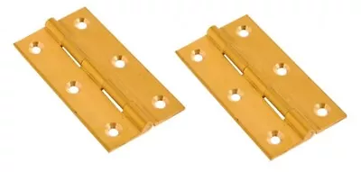 CHOOSE SMALL-LARGE Brass Butt Hinges Small Cupboard/Cabinet Door Fixing Tool • £3.97