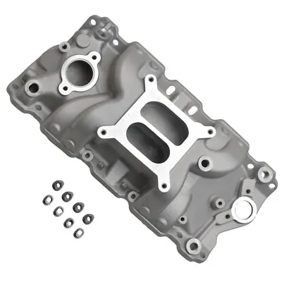 For 1957-86 Dual Plane Intake Manifold For SBC Small Block Chevy 305 327 350 400 • $210.76