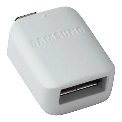 Samsung OEM USB-A Female To Male Micro-USB OTG Adapter - White (GH96-09728A) • $6.59