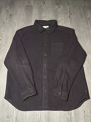 Tommy Bahama Shirt Mens Size 2XL Polyester Brown Fleece Cozy Button Long Sleeve  • $29.49