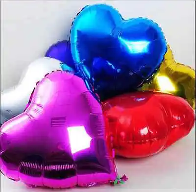 Heart Foil Helium Balloon Wedding Birthday Party Decor Balloon New-18 /45cm • $1.89