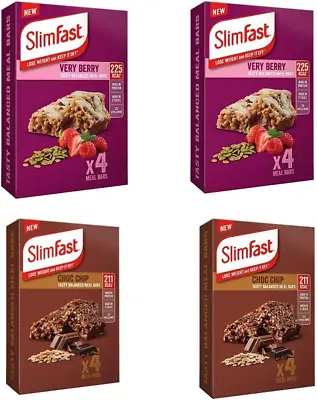 £42.32 • Buy Slimfast Meal Replacement Variety Bars Yoghurt Fruit Crunch And Chocolate Crunch