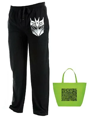 $20.95 • Buy Decepticon Transformers Mens' Lounge Pajama Pants & Tote-2 Piece Set (Small) NWT