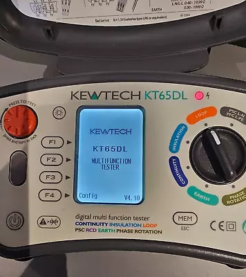 Kewtech KT65DL Digital 8-in-1 Multifunction Electrical Tester • £500