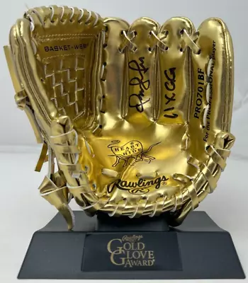 Omar Vizquel Signed Rawlings Mini Gold Glove 11x GG Insc BAS COA 254 • $109.99