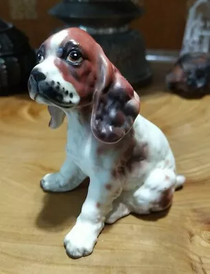 Vintage Hound Dog With Floppy Ears Porcelain Figurine • $18.99