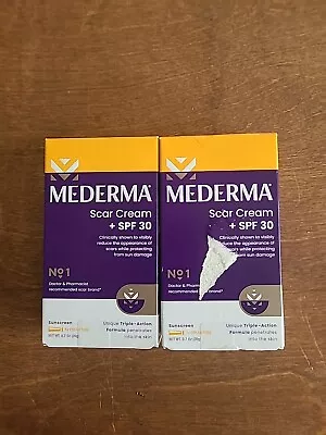 2-Mederma Scar Cream + SPF 30 Sunscreen (0.7oz./20g) Each. Expiration: 01/2026 • $25