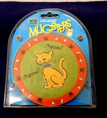 New Set 4 Coasters Cloverleaf Dog & Cat Pet Fun Design 'Mugsters' Coasters: • £3.59