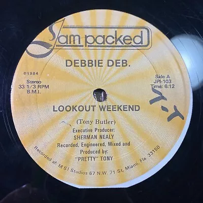 ELECTRO BOOGIE FUNK MIAMI BASS CLUB 12” Debbie Deb Lookout Weekend JAM PACKED OG • $60