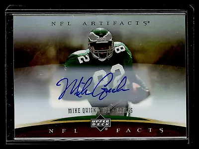 2007 Upper Deck Artifacts Nfl Facts Autographs #mq Mike Quick Eagles • $14.99