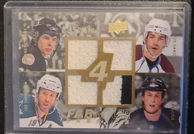 2008 09 Upper Deck Fab Four Fabrics #57/100 Crosby Joe Sakic Thornton Lecavalier • $84.99