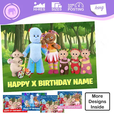 In The Night Garden Cake Topper Decoration Icing Personalised Sizes Inc Costco • £4.97