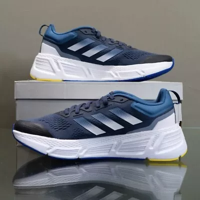 Adidas Questar Men’s Sneaker Running Shoe Athletic Training Blue Trainers #261 • $59.95