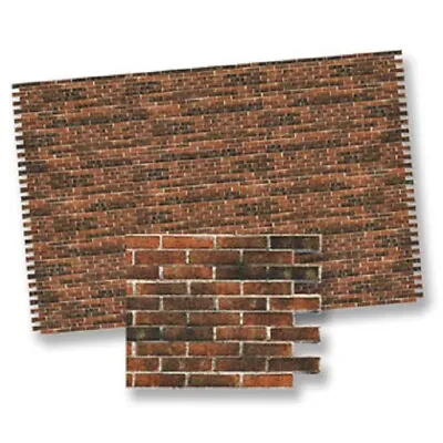 Dollhouse Miniature Dark Brick Wall Material - 1:12 Scale • $9