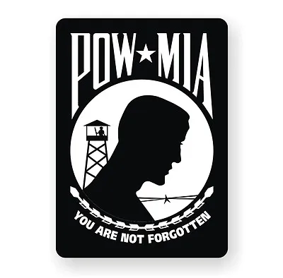 POW MIA Vinyl Decal / Bumper Window Sticker Military United States Army Marines • $3.67