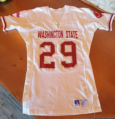 Vintage WSU Cougars 1996 Game-Used  White Football Jersey #29 • $65