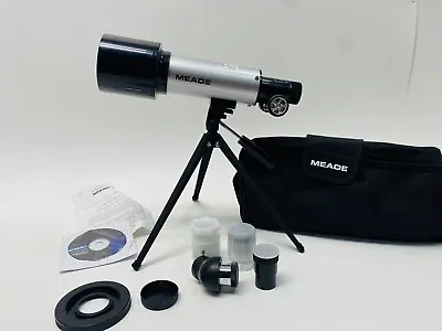 Meade Compact Refractor Telescope Model 60 AZ-T W/Case And Accessories  • $74.29