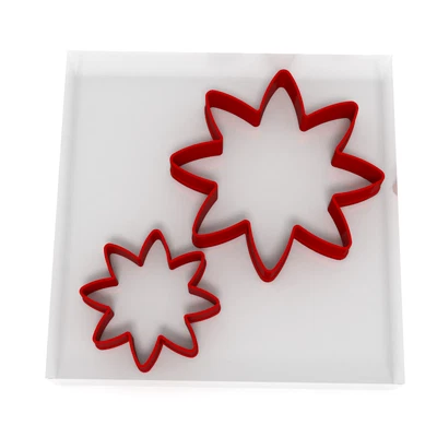£4.29 • Buy Flower Cookie Cutter Set Of 2 Biscuit Dough Icing Shape Floral Garden Nature 2